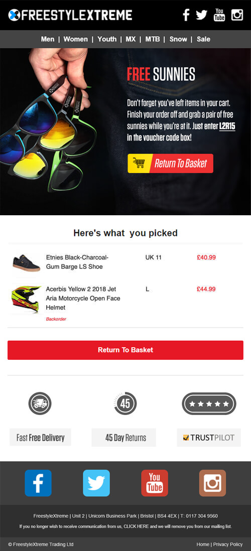 emailer banner design